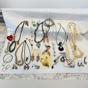 HUGE Mixed Lot & Metal Jewelry 2# Matched Sets/Watch/Monet/Trifari WEARABLE